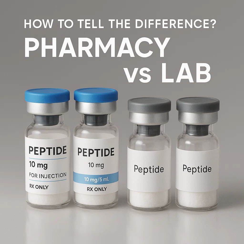 pharmacy vs peptide lab - how to tell the difference.